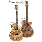 Luna Henna Paradise Spruce Acoustic-Electric Guitar
