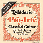 D'Addario J43 Pro-Arte Classical Nylon Guitar Strings - Light, 3 Sets