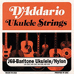 D'Addario J68 Baritone Ukulele Strings - 3 Sets