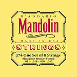D'Addario J74 Mandolin Strings - Phosphor Bronze, Medium, 3 Sets
