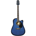 JB Player JBEA25 Acoustic Electric Guitar - Blue Finish
