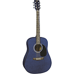 J. Reynolds 65 Dreadnought Guitar - Transparent Blue