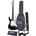 J. Reynolds JRPAK6B Electric Guitar Starter Pack - Black