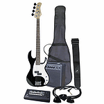 J. Reynolds JRPAK7TR Bass Guitar Starter Package - Red
