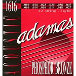 Adamas Phosphor Bronze Acoustic 12-string Guitar Strings - Extra Light, 3 Sets