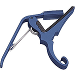Kyser Quick-Change Capo - 6-string Acoustic - Blue
