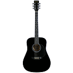 Lauren Beginner Dreadnought Guitar - Black