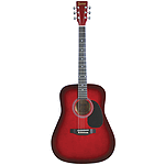 Lauren Beginner Dreadnought Guitar - Redburst