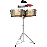 Latin Percussion LP257-BZ Tito Puente Bronze Timbales, 14" &  15"