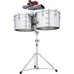 Latin Percussion LP258-S Tito Puente Steel Timbales, 15" & 16"