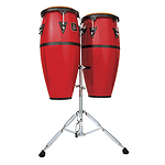 Latin Percussion Aspire Fiberglass Conga Set - Red