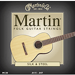 Martin Folk Guitar Silk & Steel Round Wound Acoustic Strings - Box of 12 sets
