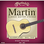 Martin Nylon Classical Guitar Strings - Silverplated Ball End High Tension - Box of 12 sets