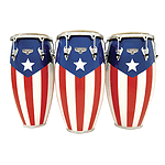 Latin Percussion M752S-PR Matador Conga - Puerto Rican Flag