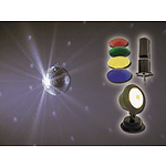MBT 8" Mirror Ball Package w/motor and pin spot
