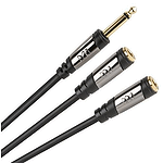 Monster CableLinks Y-Adapter - 1/4" Mono Male to (2) 1/4" Mono Female