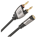 Monster CableLinks Single Cable Adapter - Mono Bananas to 1/4" Mono Female