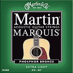 Martin Marquis 92/8 Phosphor Bronze Extra Light Acoustic Guitar Strings - 3 sets of strings