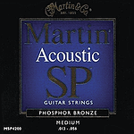 Martin SP 4200 Acoustic Guitar Strings - Phosphor Bronze, Medium, 3 Sets