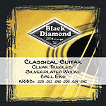 Black Diamond N68B Classical Nylon Guitar Strings - Ball end, 3 Sets