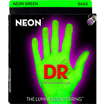 DR Strings NEON Green 5-string Bass Guitar Strings Medium
