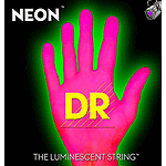 DR Strings NEON Pink 5-string Bass Guitar Strings Medium
