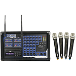 Voco Pro PA-MAN Powered Mixer & Karaoke Player - All-In-One Four-Channel Wireless P.A. System