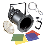 MBT Lighting PAR56 Par Can Kit w/Lamp and Gels - Black