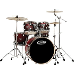 Pacific Drums FS 2206 Shell Pack - Cherry to Black Fade