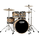 Pacific Drums FS 2206 Shell Pack - Natural to Charcoal Burst