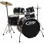 Pacific Drums 5-piece Junior Drumset w/cymbals - Black