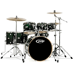 Pacific Drums M5 5-Piece Shell Set - Emerald to Black Fade