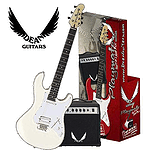 Dean PLAYAV09 Playmate Avalanche Electric Guitar Starter Pack - White
