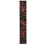 LM Products Adjustable 2" Guitar Strap - Black/Red Spider Web Design