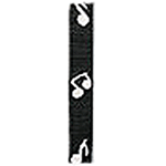 LM Products Adjustable 2" Guitar Strap - Musical Notes Design