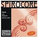 Thomastik Spirocore 4/4 Size Violin Strings 4/4 Set, Chrome Wound E String
