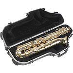 SKB SKB-455W Contoured Baritone Sax Case with Wheels