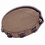 10" Tambourine - Wood Shell, Double Row