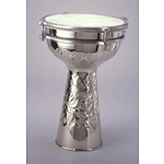 Nickel-plated Doumbek - 10" Embossed