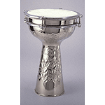 Nickel-plated Doumbek - 8" Embossed