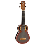 Applause UA20 Soprano Ukulele w/ Epaulet Sound Hole - Adamas Red Finish