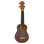 Applause UAE20 Soprano Acoustic-Electric Ukulele - Adamas Red Finish