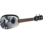 Luna Guitars Great Wave Soprano Ukulele Mahogany With Satin Finish