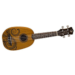 Luna Guitars Tattoo Pineapple Soprano Ukulele Mahogany