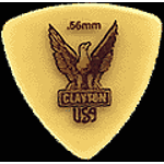 Clayton Ultem Gold Round Triangle Picks, bag of 48 - 1.20mm