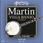 Martin Vega 5-string Banjo Strings - Medium, 3 Sets