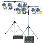 MBT "Week-Ender" DMX Professional Stage Lighting Package - Chrome