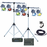 MBT "Week-Ender" DMX Professional Stage Lighting Package - Black