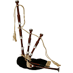 Bagpipe, Rosewood, Black Cover, Syn. Bag