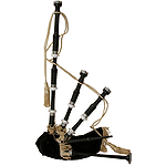 Bagpipe, Black Rosewood Black Cover, Syn Bag